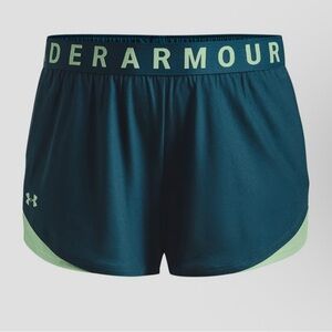 💫Under Armour Women’s Play Up 3.0 Shorts, XS, Blue/Green, Never WORN!